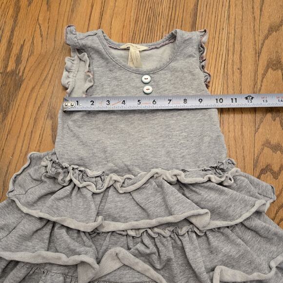 Matilda Jane Whiskers Dress Girls Sz 4 Gray with Tulle - Picture 7 of 8